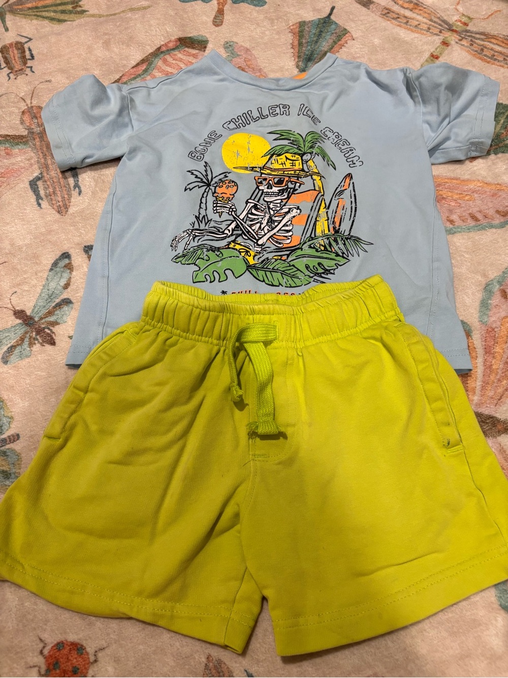 Men's Neon Yellow Athletic Drawstring Shorts